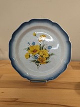 Mikasa serving platter “Country Club” AMY CA 503 Spring  Vtg blue Yellow  - £19.82 GBP