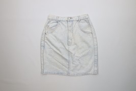 Vintage 90s Streetwear Womens 7 Faded Acid Wash Denim Jean Mini Skirt Co... - $29.65