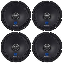 (4) Rockville RXM88 8" 500w 8 Ohm Mid-Range Drivers Speakers, Made w/Kevlar Cone - £143.01 GBP