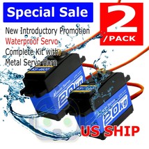 2X K5 Waterproof High Torque Metal Gear Rc Servo Motor Airplane Car Fit ... - £49.32 GBP