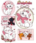 6X7.5&quot; Large Aristocats IRON On Heat TRANSFER Disney kitten cat feline M... - $229.56 MXN