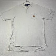 Vintage Ralph Lauren Polo Shirt Men Large White Short Sleeve Collared Co... - €15,40 EUR