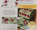 Sewing with Nancy Creative Quilting Embroideries Charming Poinsettias 20... - $34.64