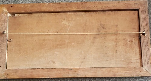 Brown Wooden Framed Print ~ 9" x 17" ~ Government Locks ~ Sault Ste. Marie, Mi. Item image 3