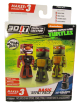 3DIT Character Creator Teenage Mutant Ninja Turtles Pack Basic Refill - £7.92 GBP