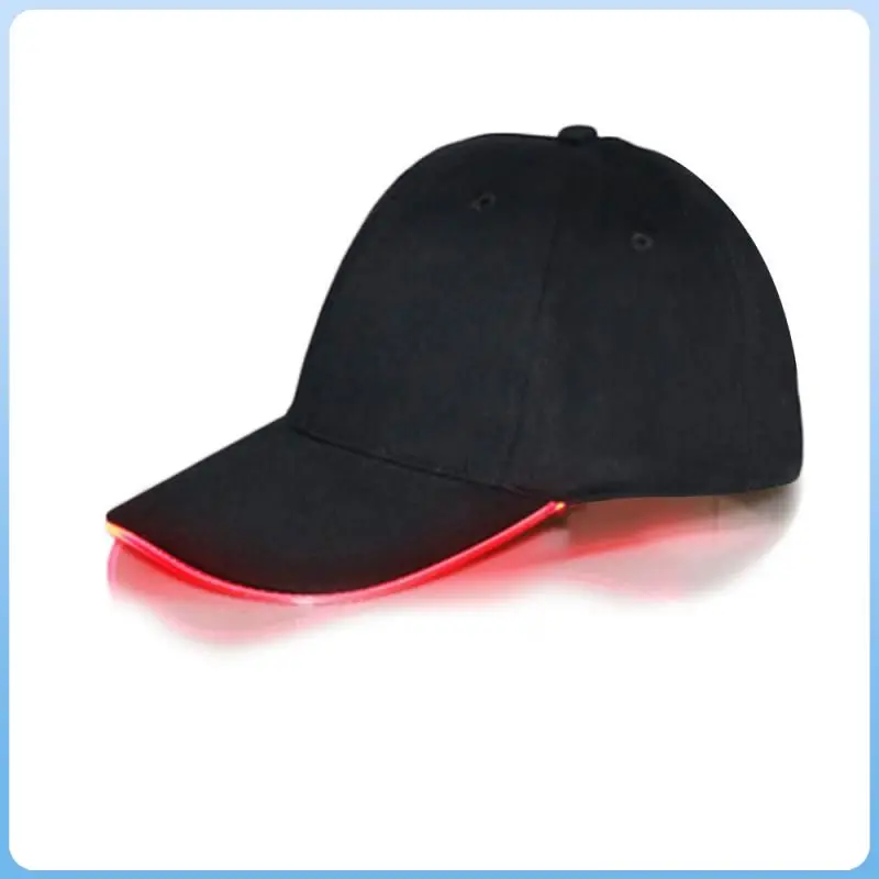 Fashion LED  Hat Adjustable Flash  Optic Baseball Cap Party Travel All-match Cap - £85.72 GBP