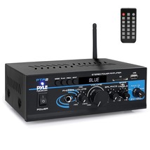 Pyle Home Audio Power Amplifier System - 2X40W Bluetooth Mini Dual Channel Mixer - £63.34 GBP