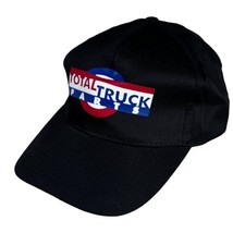 Vintage Total Truck Parts Snap Hat Company Advertising Logo Black Strapback - £9.11 GBP