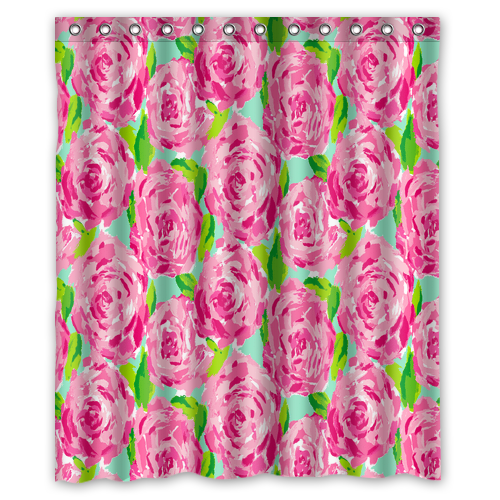 14 Pattern Lilly Pulitzer Custom Waterproof Polyester Shower Curtain 4 Size Item image 3