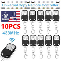 10 X Universal Garage Door Remote 433Mhz Electric Cloning Control Key Fob Opener - £30.67 GBP