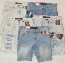 Jordache Girls Burmuda Jean Shorts Various Patterns and Sizes to Choose NWT - £7.18 GBP