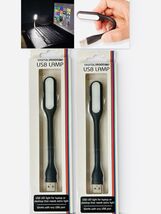 2 Mini USB LED Light Book Night Light Flexible Reading Lamp Portable Laptop - $6.54