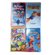 4 VHS Children and Family Movies Air Bud Hercules Rugrats Muppet Christm... - £6.38 GBP
