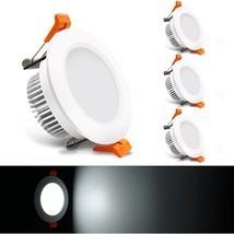 3 inch Dimmable LED Recessed Lighting, 5W Retrofit Downlight, 6000K Daylight Whi - £32.05 GBP