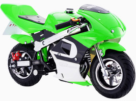 MotoTec GBmoto Gas Pocket Bike 40cc 4-Stroke Green - $425.00