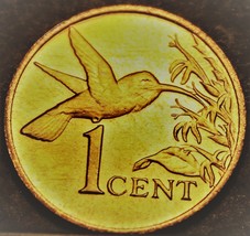 Trinidad &amp; Tobago Cent, 1999 Gem Unc~Hummingbird - £2.44 GBP