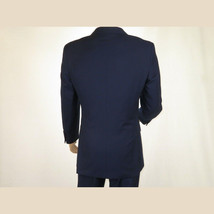 Men Apollo King Double Breasted Suit Classic Peak Lapel Pleated DM22 Navy Blue image 7
