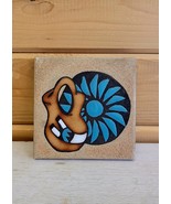 Vintage Handmade Coaster New Mexico Hand Painted Southwestern Decor Mag Mor - $30.20 CAD