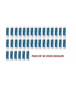 36x Vicks Inhaler for Nasal Congestion Cold Allergy Blocked Nose Fast Re... - $83.55 CAD
