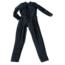 Vince Black Long Sleeve Classic Jumpsuit Defined Waist Straight Leg Size... - $75.00