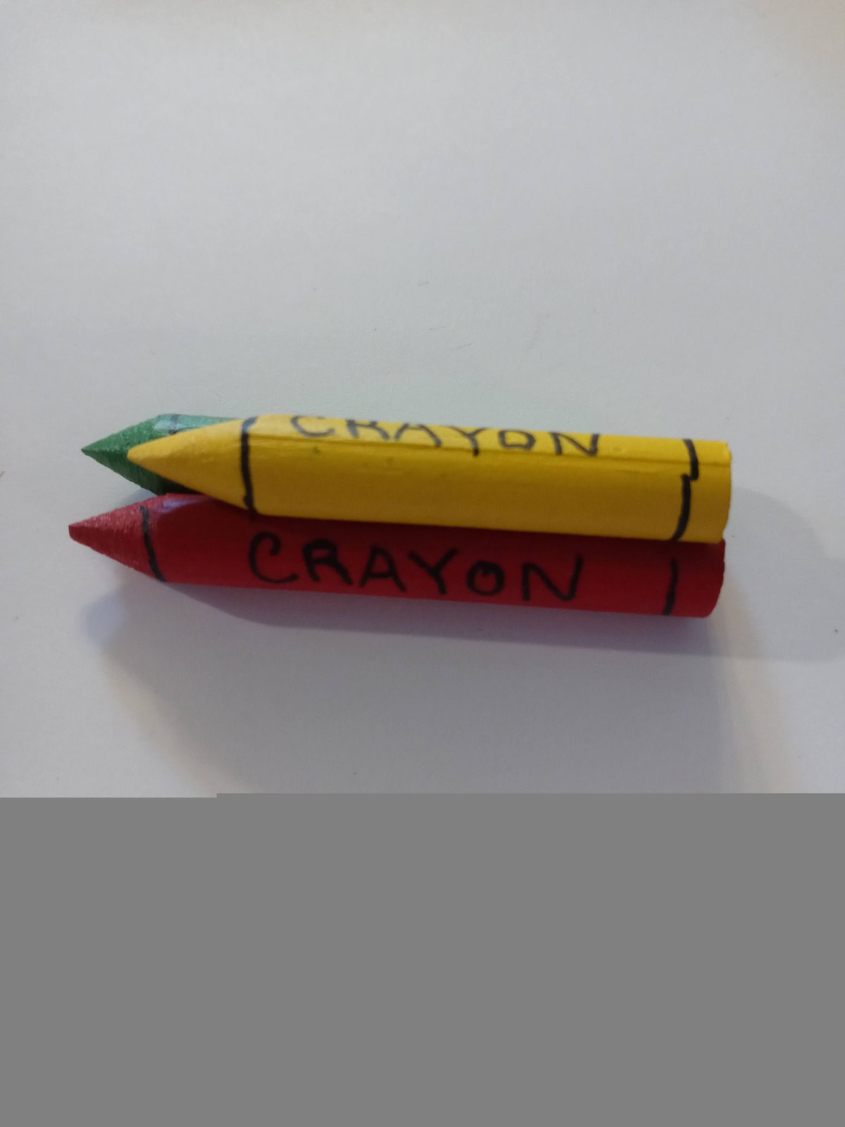 Handmade wooden miniature crayons - $2.95