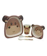 Wild Moose 5 Piece Organic Bamboo Dinnerware Set For Kids Children Toddl... - $493.98 MXN