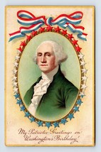 Ellen Clapsaddle George Washington Compleanno Goffrato Unp DB Cartolina N11 - £8.12 GBP
