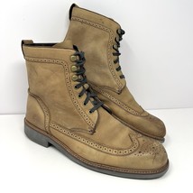 John Varvatos Star USA Men’s Wingtip Brogue Ankle Boot Sz 10 M Lace Tan ... - $98.95