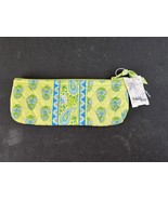 Vera Bradley Lime Green Paisley Elephant Print Small Make Up Bag Pouch W... - $281.78 MXN