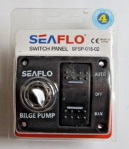 SEAFLO 3-Way Bilge Pump Switch Panel Auto/Off/Manual with 15A circuit br... - £31.96 GBP