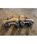 Vintage Riedell Red Wing Jogger Suede Leather Lace Up Roller Skates Sz 8 - £132.18 GBP