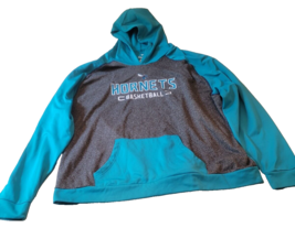 FANATICS CHARLOTTE HORNETS Men&#39;s 4XL Teal HOODIE Polyester SWEATSHIRT - $24.70