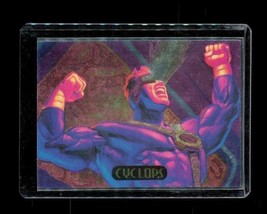 CYCLOPS 1994 Marvel Masterpieces POWER BLAST Foil Chase Card 4 of 9 - $9.89