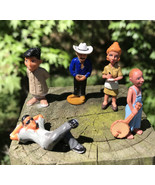 Lot of 5 Vtg Little &#39;Lil&#39; Homies Mini Figures Siesta Latin Cowboy Waitre... - $32.16 CAD