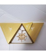 Swarovski 2009 Annual Edition LARGE GOLD Star/Snowflake/Christmas Orname... - $69.78