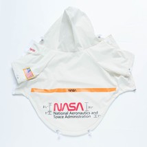 Waterproof Dog Clothes for Large Dogs White Black Outfit Zip Hoodie NASA Coats F - £63.99 GBP