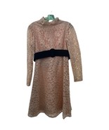 Vintage Joanna Nelson For Bullock&#39;s Los Angeles Women&#39;s Pink Lace Party ... - £54.75 GBP