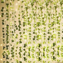 84Ft 12 Pack Artificial Ivy Garland Fake Plants, Vine Hanging Garland With 80 Le - £22.01 GBP