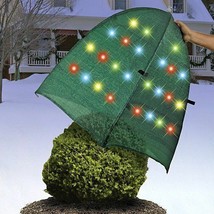 Decortive Outdoor Christmas/Holiday Lights Bush Cover w/50 Led Lights Free Ship - £14.82 GBP