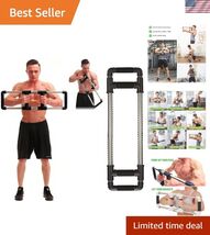 Self-Powered Push Down Bar Machine: Compact Chest Expander for Anywhere ... - $119.53