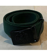 VINTAGE 1970s GIRL SCOUTS WEB BELT WITH ORIGINAL CLIP 32&quot; OVERALL LENGTH - £12.42 GBP