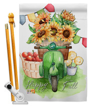 Sunflowers Fall - Impressions Decorative Pole Bracket House Flag Set HS137192-BO - £51.92 GBP