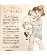 1914 Kellogg&#39;s Toasted Corn Flakes Cereal Advertisement A Crying Demand ... - $42.12 CAD