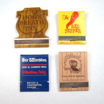 4 Vintage Matchbook Covers Hogs Breath Inn Red Pepper Sir Winston Sundan... - $19.99