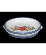 Waverly Colorful Embossed Flowers Masterpiece Oval Ceramic Soap Dish NEW... - $31.22 CAD