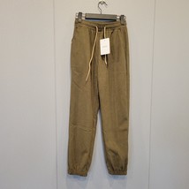 KOSEXMA Pants Brown corduroy cuff pants, comfortable and warm - $166.33
