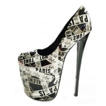 2021 New High-heeled Shoes Woman 22cm Sexy Catwalk Pseudo Size 43 Colorful Gold  - £64.41 GBP