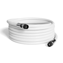 125&#39; Feet, White RG6 Coaxial Cable with Rubber Booted - Weather P - $66.32