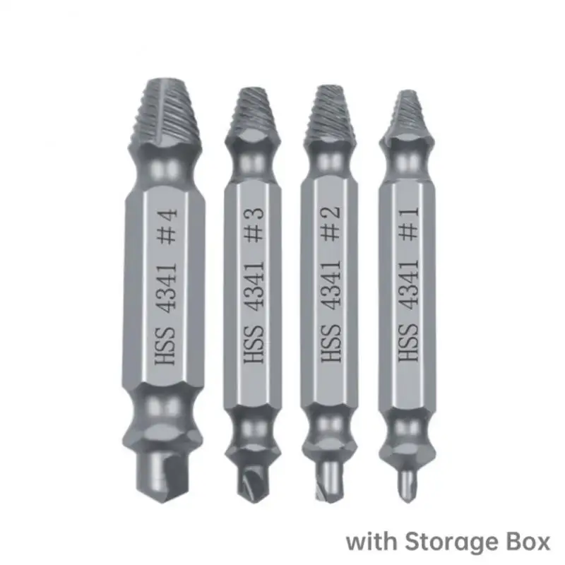 4/5/6 PCS Damaged Screw Extractor Set Speed Out Drill Bits Tool Broken Screw Bol - £157.57 GBP