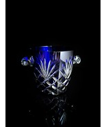Faberge Odessa Cobalt Blue Crystal Ice Bucket - $595.00